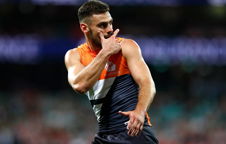 SLIDER1-TEAMR10291.jpg Mask on. Stephen Coniglio is back for the GIANTS' clash with Melbourne. - GWS Giants,AFL,Melbourne,MCG